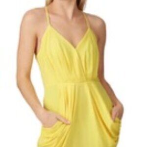 BCBG yellow mini dress- no sleeve super cute